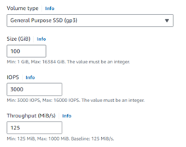 gp3 SSD disk | ORBIT